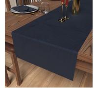 Soleil d'ocre, Chemin de Table 40x180 cm Luxury Bleu Nuit