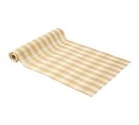 chemin de table à carreaux macchiato or 28cmx3m - artifetes 94655 Gris G