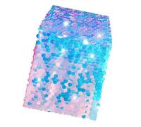 Chemin de table à paillettes attrayantes - Drapeaux à paillettes multi-usages pour les festivals - Pour un usage commercial - Drapeaux accrocheurs