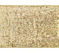 Chemin de table à paillettes dorées, 0,3 x 5 m