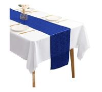 Chemin de table à paillettes dorées pour mariage, fête prénatale, événement, décoration de table de gâteau (bleu roi)