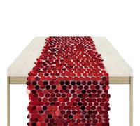 Chemin de table accrocheur avec paillettes scintillantes pour fête prénatale, nappe sirènes
