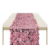 Chemin de table accrocheur avec paillettes scintillantes pour fête prénatale, nappe sirènes