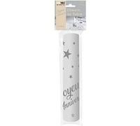 chemin de table anniversaire 28cmx5m argent - surprisez vous chta00ma Gris G