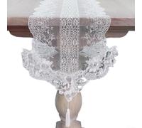 Chemin de table brodé en dentelle découpée pour mariage, pour ajouter du charme à votre décoration de table