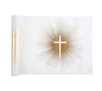 Generique Chemin de table cérémonie religieuse 30 cm x 5 m blanc