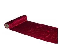 Chemin de table - Chaks - 12332-16 - Velours Shiny Deluxe - Bordeaux - 28 cm x 3 m