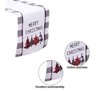 Chemin de table de Noël, Écharpe de commode « Joyeux Noël », Chemin de table, Écharpe de commode