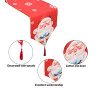 Chemin de table de Noël, Écharpe de commode « Joyeux Noël », Chemin de table, Écharpe de commode