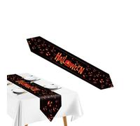 Chemin de table d'Halloween | Citrouilles, fantômes, squelettes, nappe d'Halloween, nappe de table - Fournitures de dîner long chemin de table, décoration de table pour pique-nique, Halloween