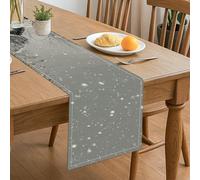 Chemin de table d'hiver enneigé, design givré élégant pour décoration de salle à manger de vacances, maison confortable, réunions de famille 33 x 183 cm