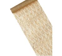 Chemin de table doré métallisé à sequins 28 cm x 5 m