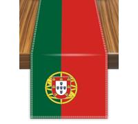 Chemin de table du Portugal, drapeau portugais pour salle à manger, décoration d'intérieur