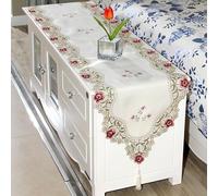 Chemin de table élégant en tissu jacquard doux à motif floral pour une présentation élégante de table (40 x 150 cm 5#)