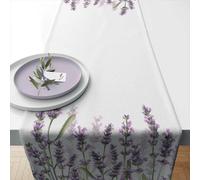 Chemin De Table En Coton Lavande 40 X 150 Cm