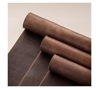 Chemin de table en cuir imperméable lavable, napperon de café/salon de thé, décoration de table de cuisine, texture vintage, facile à nettoyer (taille : 29 x 49 cm) ( Color : Brown , Size : 100x50cm )