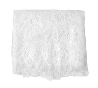 Chemin de Table en Dentelle Blanche 14 Lace Table Runner 2 x 118,1 Pouces, Chemin de Table brodé bohème, Nappe de Mariage française avec Motif Floral brodé de Runner per tavoli