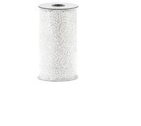 Chemin de table en dentelle blanche - Décoration de table Boho & Vintage - Largeur : 18 cm - Longueur : 9 m - Décoration de table vintage pour fête de mariage (1 rouleau = 9 m)
