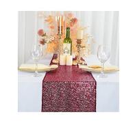 Chemin de table en gaze pailletée, Chemin de Table à paillettes multicolore, 2 pièces, 30x(180-275) cm, fête(Color 5,30X275cm)