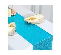 Chemin de table en gaze pailletée, Chemin de Table à paillettes multicolore 30x180cm, 2 pièces, for fête mariage, anniversaire, Banquet, hôtel, maison(Color 2)