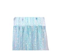 Chemin de table en gaze pailletée, Chemin de Table en mousseline soie, paillettes irisées, multicolore, plusieurs tailles, décor salle à manger mariage(Color 3,1pcs 30x260cm)