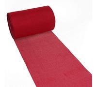 Chemin de Table en Lin Aspect Shabby Chic 20 cm - Rouge Vif - 25 m - 69-200-25-19