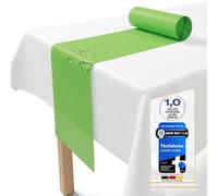 Chemin de table en non-tissé - Vert pomme - 30 cm x 25 m - Chemin de table jetable - Décoration de table élégante pour mariage, communion, baptême, anniversaire, Noël et fêtes à la bière