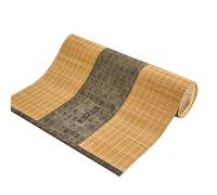 Chemin De Table en Soie De Bambou, Tapis De Table en Tissu Rétro, Nappe De Cuisine à La Maison, Tapis De Bol Lavable Résistant à l'usure, Vert Foncé/Multi-Tailles(Size:30×210cm)