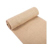 Chemin de Table en Toile de Jute Naturelle, 30 X 500 Cm, Style Rustique Vintage, Toile de Jute de Bonne qualité pour L'artisanat, Les Sacs, Les Tissus D'ameublement, Décoration