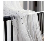Chemin de Table en Tulle à Perles Blanches, décoration de Mariage, Long Chemin de Table adapté à l'arche de Mariage, Zone de réception Nuptiale(160cmX300cm)