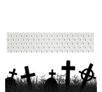 Chemin de table fantôme d'Halloween | Chemin de table d'automne pour cuisine, salle à manger, Halloween | Tissu doux saisonnier pour cuisine, salle à manger, décoration de table pour intérieur ou