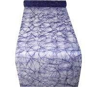 Chemin de table fibre - 0.30X25m - bleu foncé - le rouleau