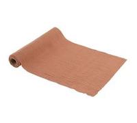 chemin de table gaze de coton 30cmx3m terracotta - arty fetes factory 95853 Orange G