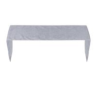 Chemin de Table Gris Ajouré Style Campagne en Lin Polyester Réutilisable | Décor Simple et Chic, pour Buffet, Table de Canapé et Dessert, Fête Saint-valentin