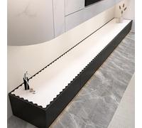 Chemin de table Housse de protection anti-poussière pour chemin de table basse de style chinois, revêtement rectangulaire pour table de salon, meuble TV, décoration d'îlot de cuisine(Style-1,50x210cm)