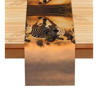 Chemin de table imprimé zèbre pour la Saint-Valentin, les dîners de famille, les fêtes, les mariages, etc