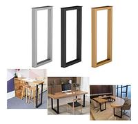 Chemin de table industriel en métal - Noir élégant pour cuisine et salle à manger, hauteur 70 cm/100 cm, tables de bistrot et tables debout élégantes, pieds argentés et dorés, lot unique, 50 x 70 cm