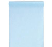 Chemin de table bleu clair 10 m de longueur taille unique bleu