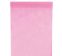 Discount Mariage - Chemin de table tissu non tissé uni rose
