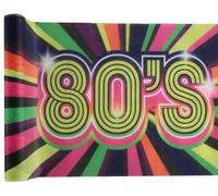 Santex - Chemin de table Années 80 intissé 3 m x 30 cm Multicolore Taille unique