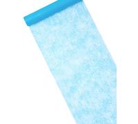 Chemin de table intissé ciel 29 cm x 10 m décoration festive - Bleu - Taille Unique