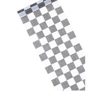 Chemin de table intissé damier 27 cm x 5 m - Noir