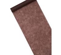 Chemin de table intissé marron 29 cm x 10 m, décoration festive - Marron - Taille Unique