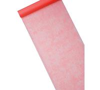 Chemin de table intissé rouge 29 cm x 10 m - Rouge - Taille Unique