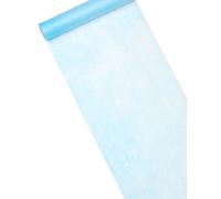 Chemin de table bleu clair 10 m de longueur taille unique bleu