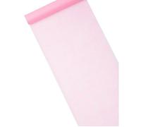 Chemin de table intissé uni rose