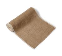CHEMIN DE TABLE JUTE ET DENTELLE 36 CM X 5 M Beige, Ivoire, Crème, Écru, Naturel, Taupe