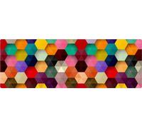 Chemin de table KADAX en feutre, hexagone