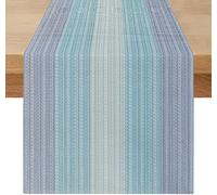 Chemin de Table Lin Style Vintage 180×40 cm Violet Vendos85