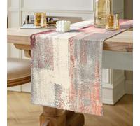 Chemin de Table Mariage Rose Décor de Table Rustique Table Décorative Tissu pour Noël Vacances, Bapteme, événements Dîner, Table TV Douche Nuptiale Maison Salle à Manger 40 cm x 140 cm